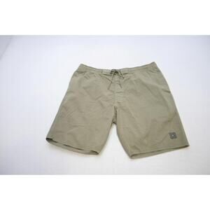 LinkSoul Khaki Jogger Golf Shorts Green Flat Performance Athletic Mens Size XL
